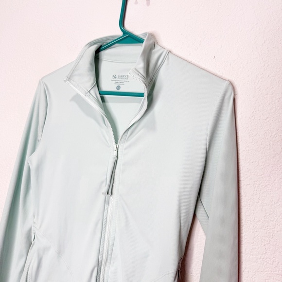 Carve Design Ribbed Full Zipper Jacket - Picture 2 of 7